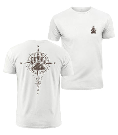 Bear Paw Compass Cotton T-Shirt