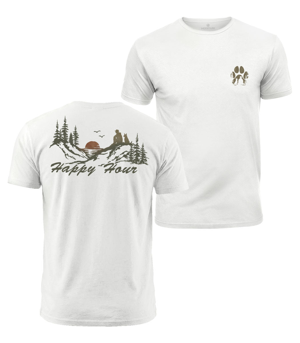 Happy Hour With My Dog Cotton T-Shirt