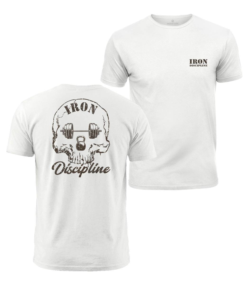 Discipline Skull Cotton T-Shirt