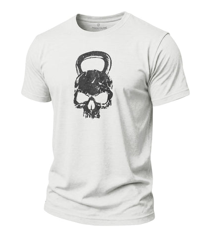 Kettlebell Skull Cotton T-Shirt
