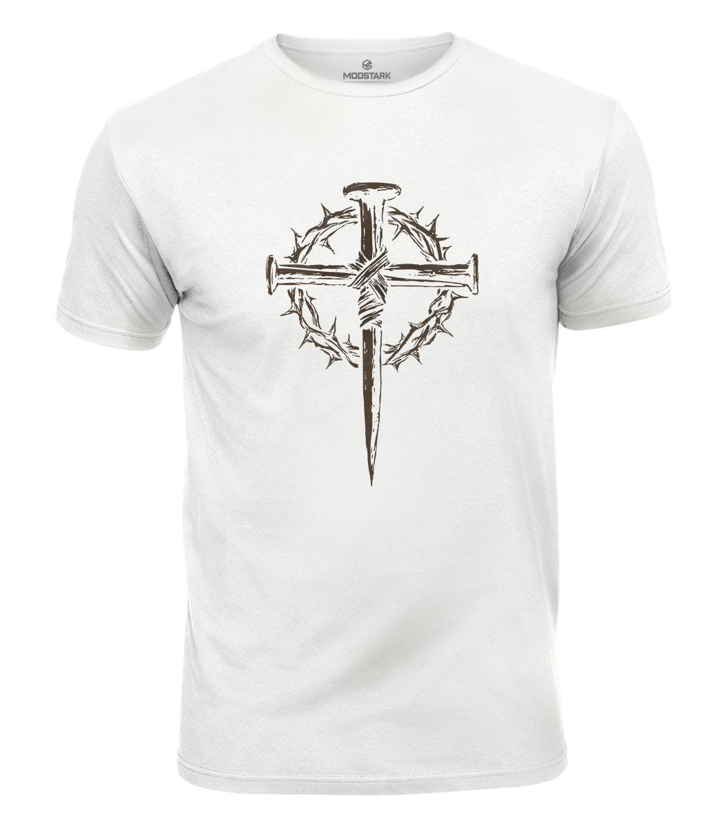 Three Nails Cross Cotton T-Shirt