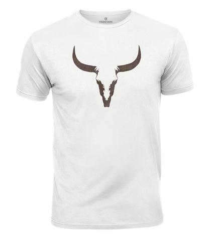 Minimalist Bull Skull Cotton T-Shirt