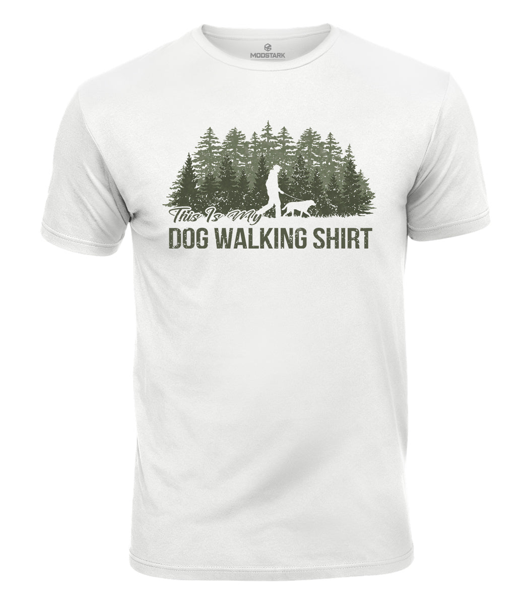 Dog Walking Cotton T-Shirt