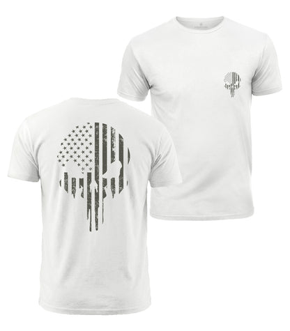 USA Skull Cotton T-Shirt