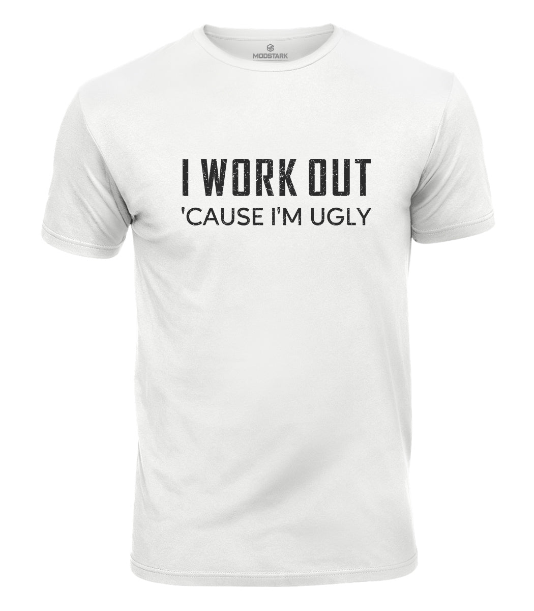 I Work Out Gym Humor Cotton T-Shirt