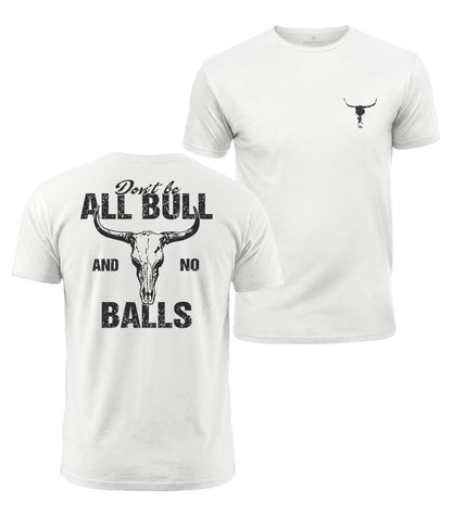 Bull Skull Attitude Cotton T-Shirt