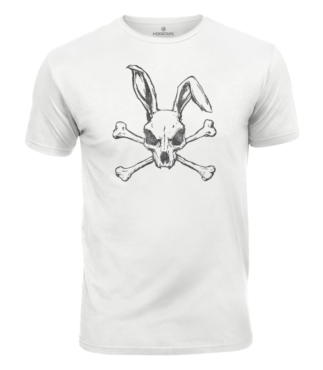 Dark Bunny Skull Cotton T-Shirt