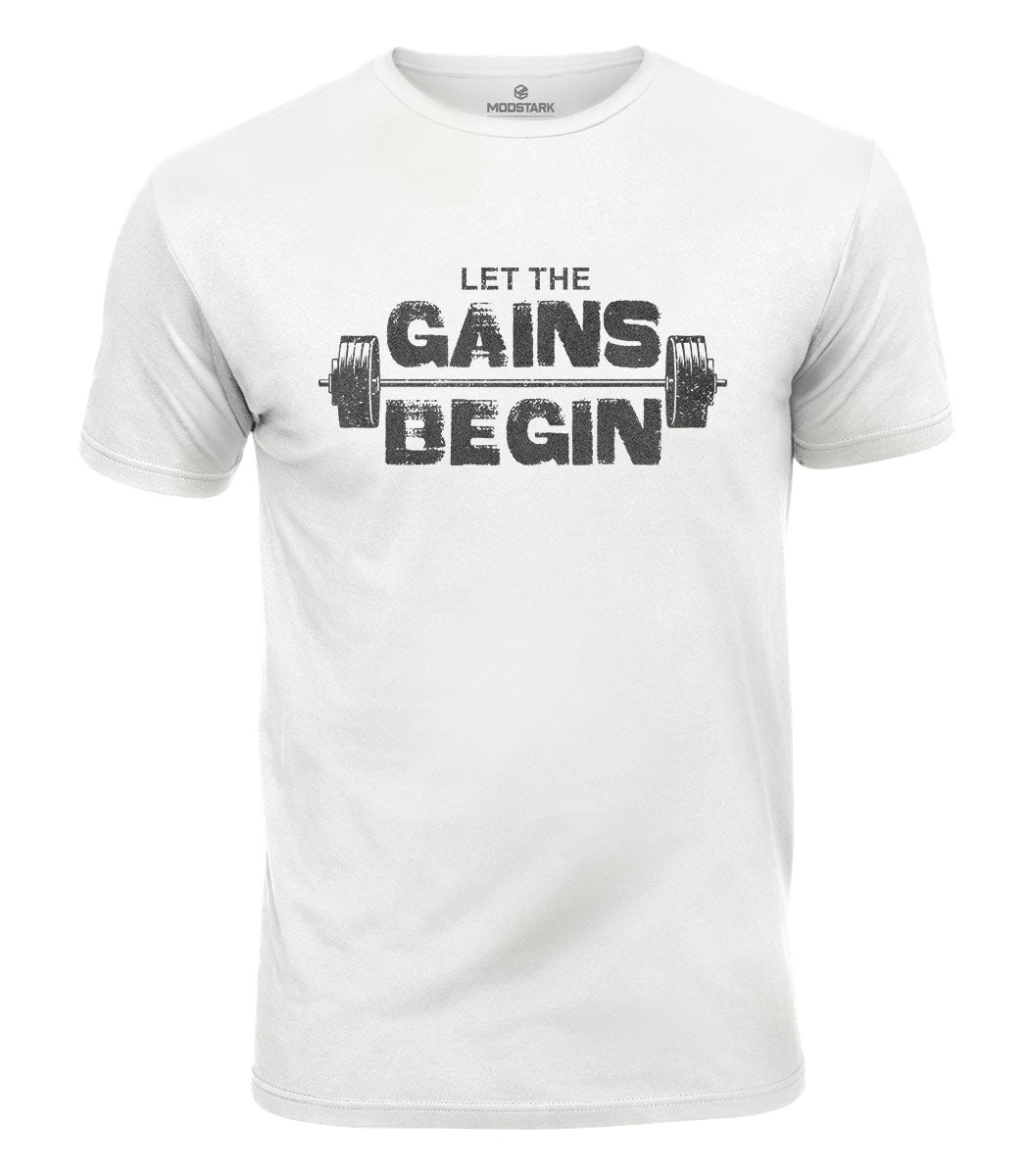 Let The Gains Begin Cotton T-Shirt