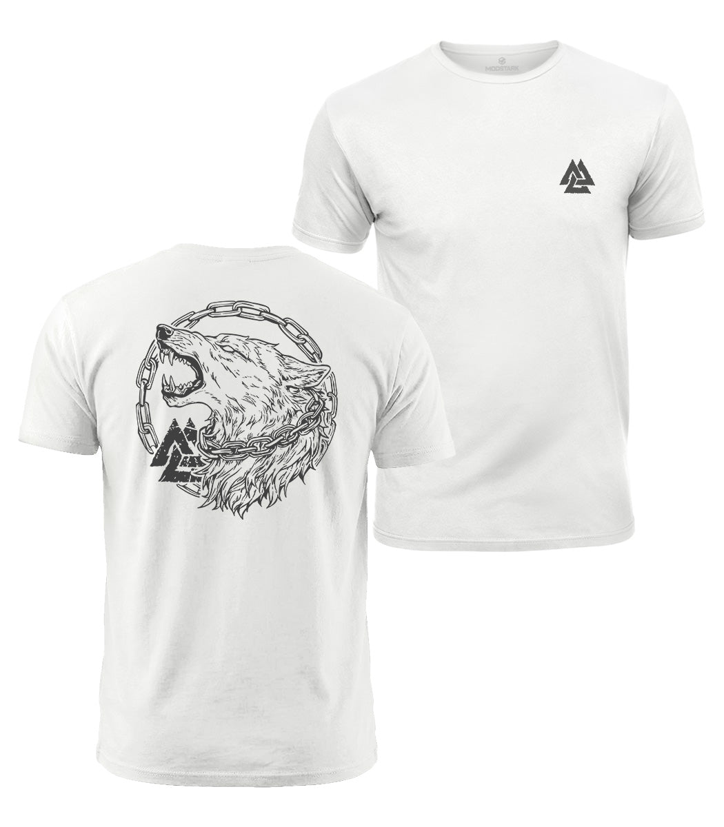 Norse Wolf Cotton T-Shirt