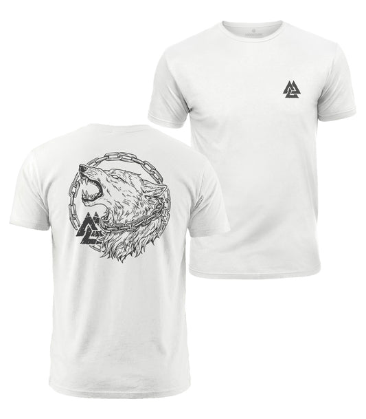 Norse Wolf Cotton T-Shirt