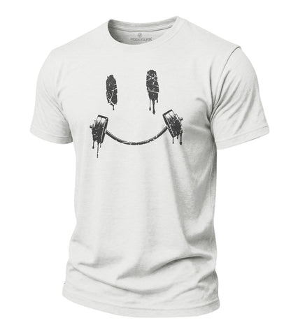 Smile Barbell Cotton T-Shirt