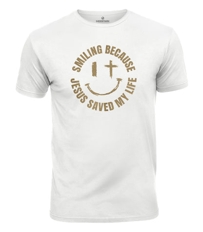 Jesus Saved My Life Cotton T-Shirt