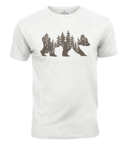 Pine Forest Bear Cotton T-Shirt