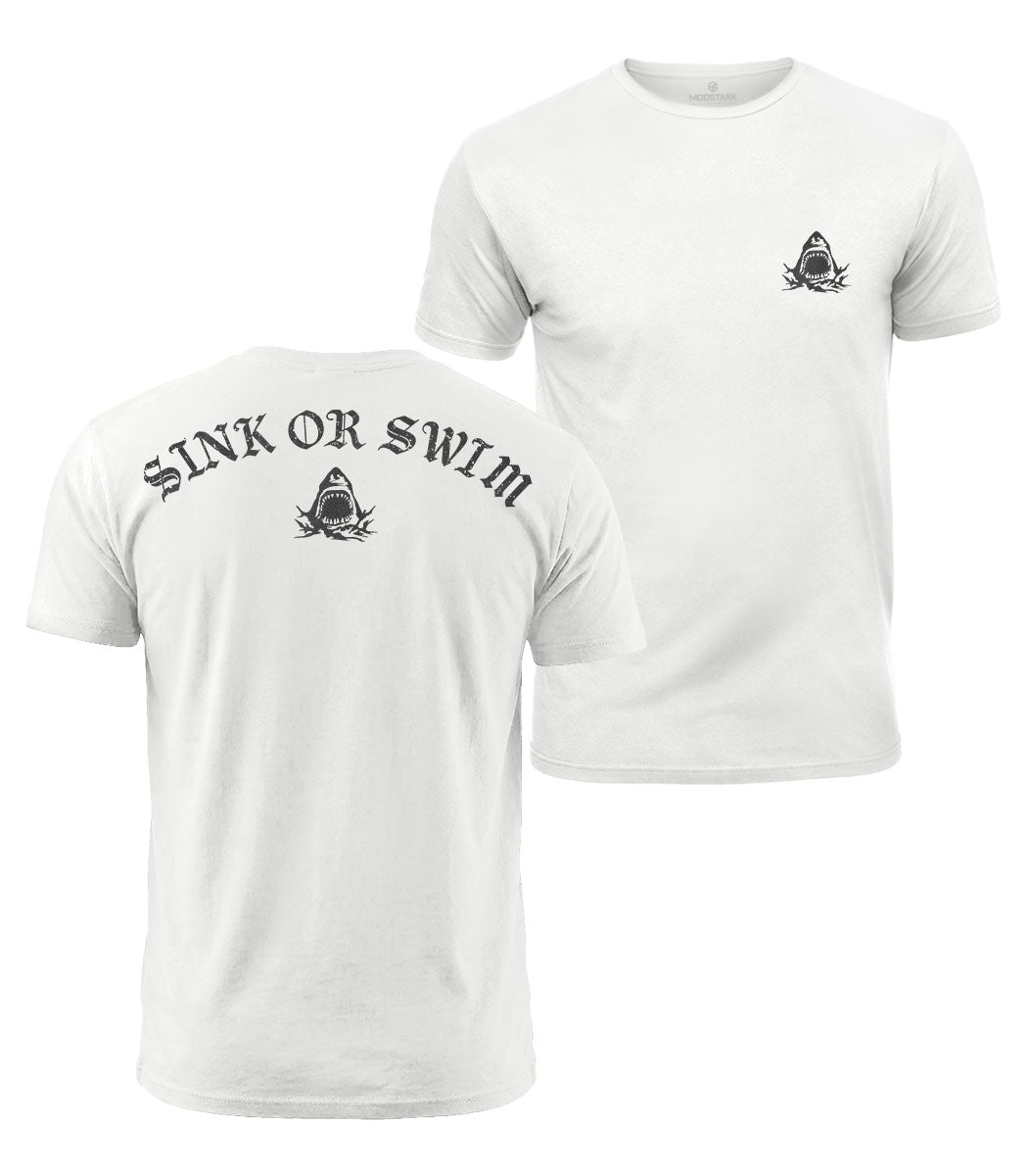 Sink Or Swim Shark Cotton T-Shirt