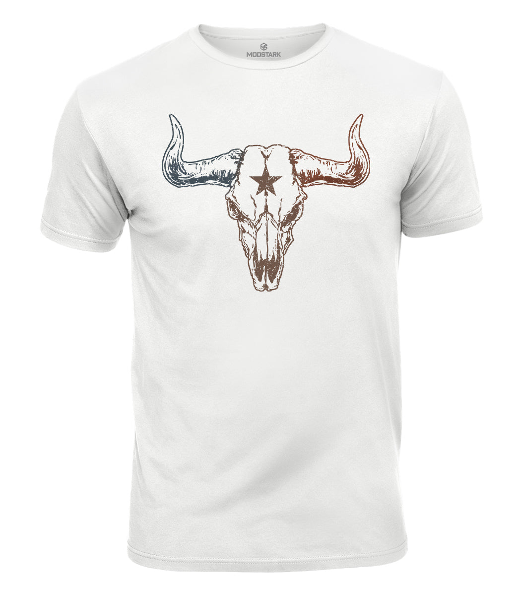Bull Skull Cotton T-Shirt