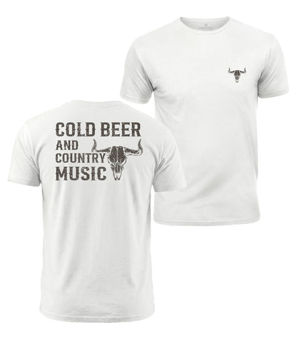 Cold Beer & Country Music Cotton T-Shirt