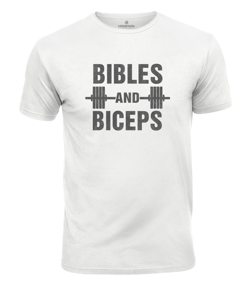 Bibles And Biceps Cotton T-Shirt