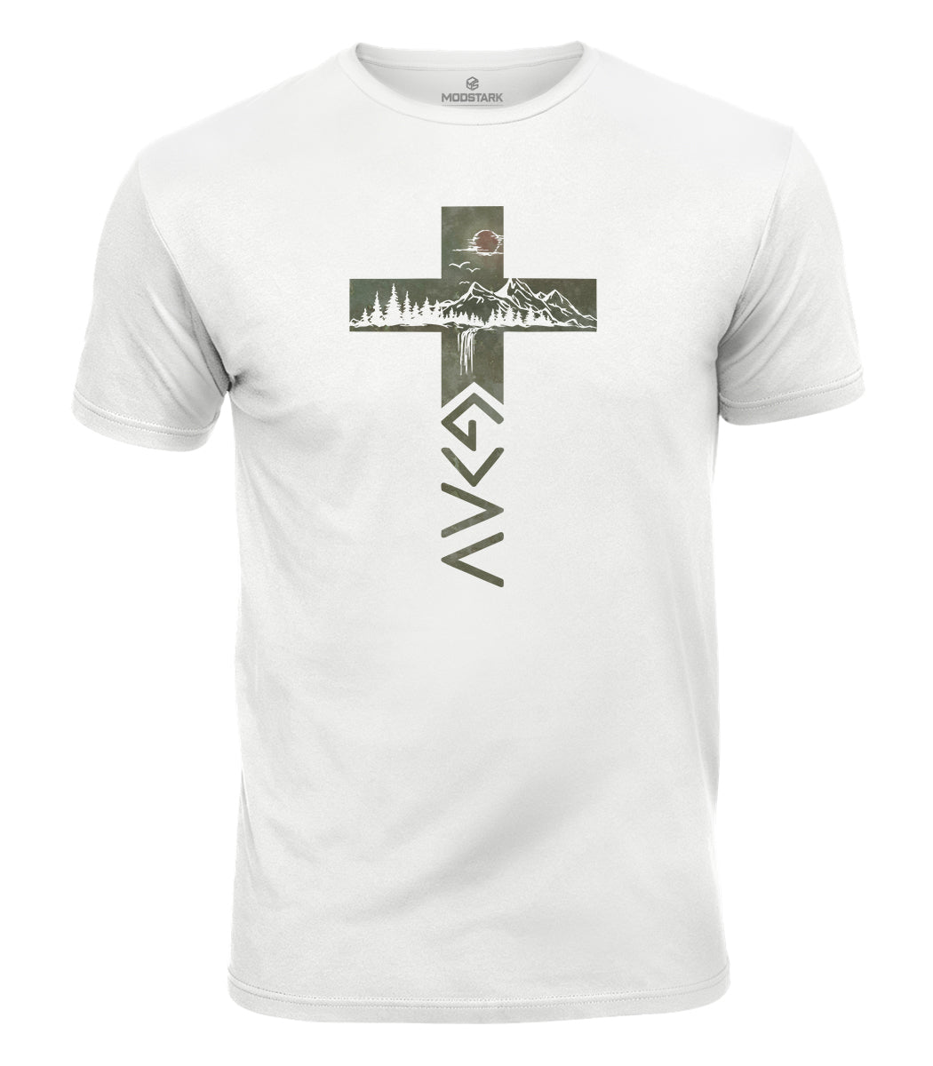 God Is Greater Cross Cotton T-Shirt