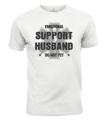 Emotional Support Husband Cotton T-Shirt