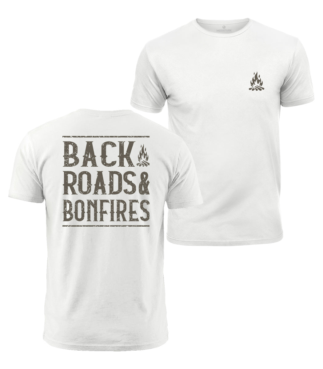 Back Roads And Bonfires Cotton T-Shirt