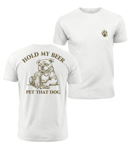 Funny Dog Lover Beer Cotton T-Shirt