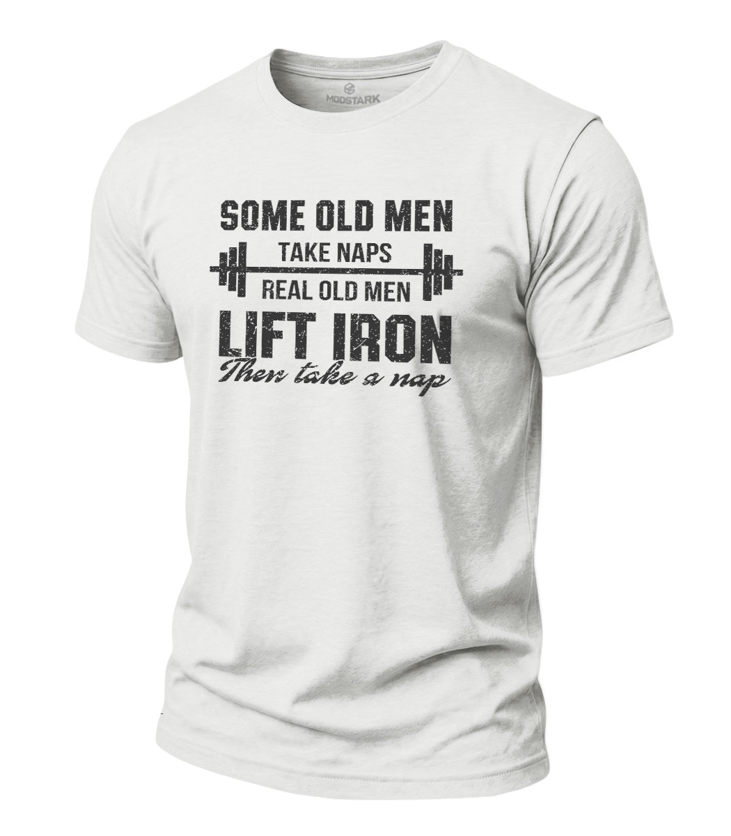 Lift Iron Then Take A Nap Cotton T-Shirt