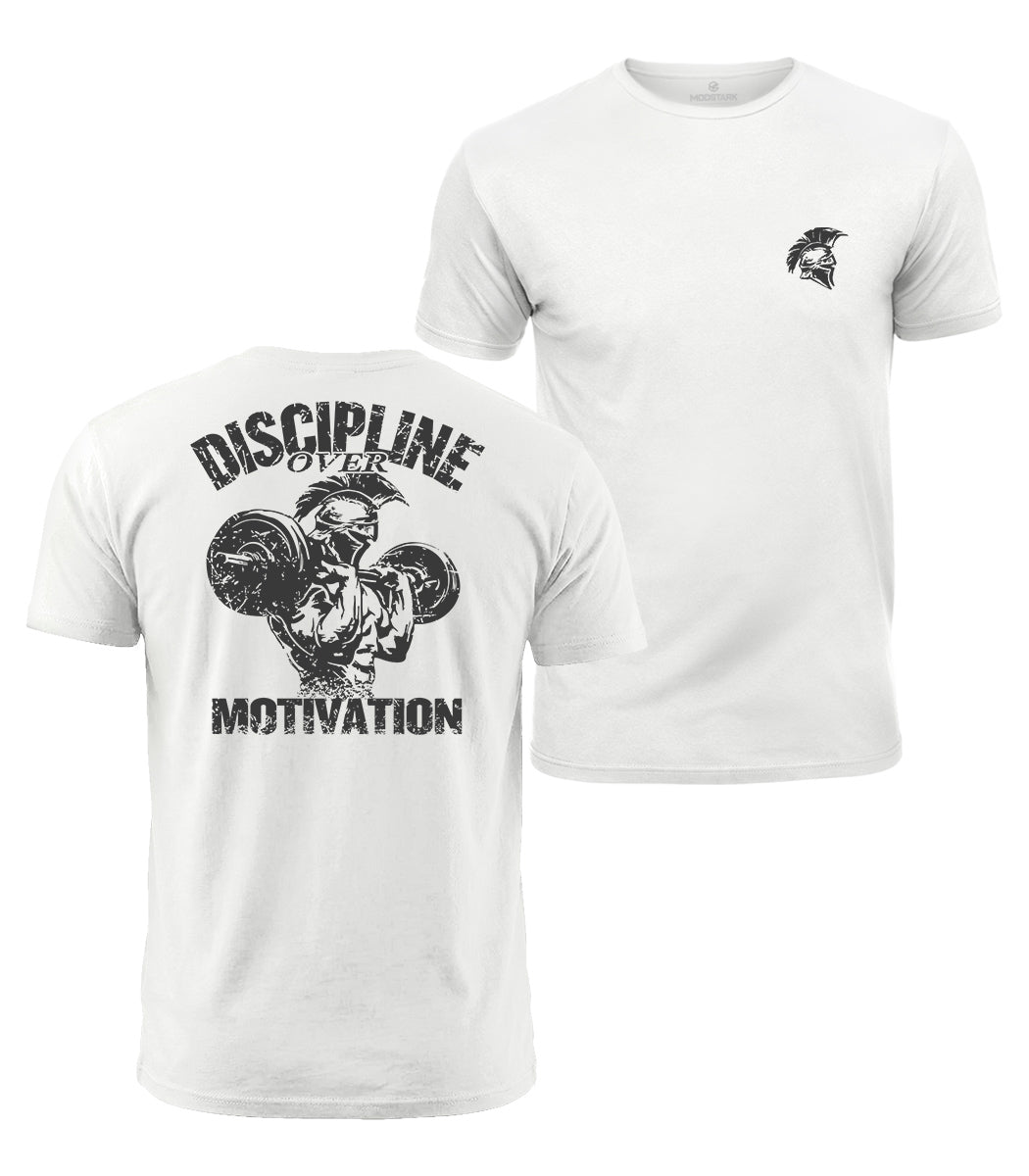 Discipline Over Motivation Cotton T-Shirt