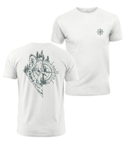 Wolf Compass Cotton T-Shirt