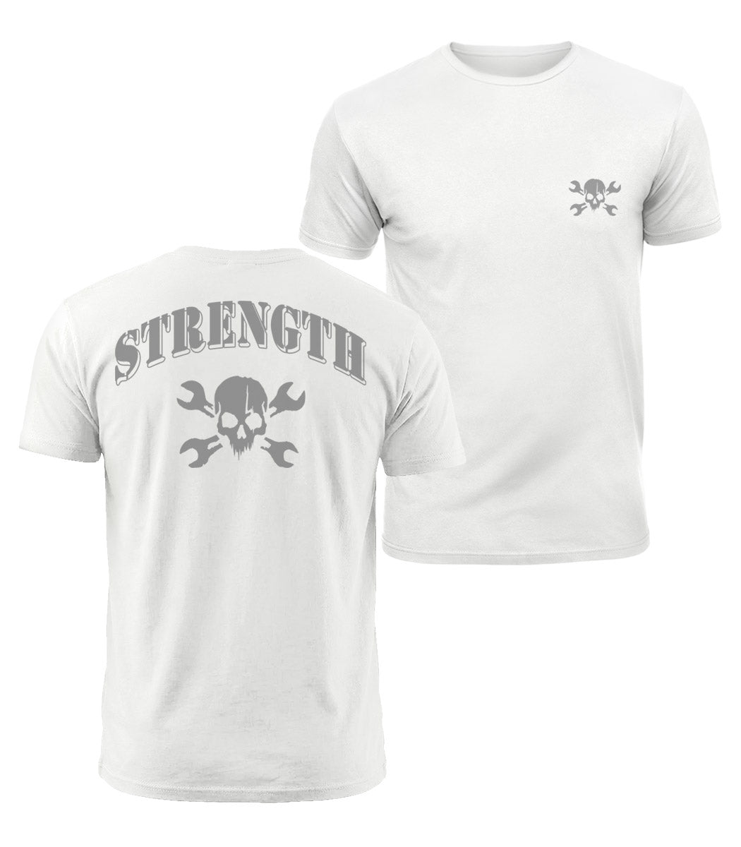 Strength Skull Cotton T-Shirt