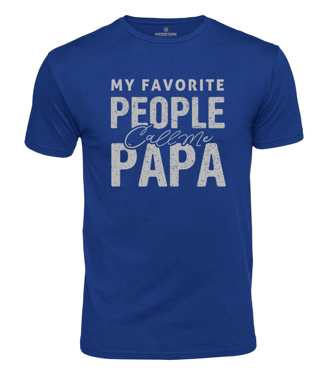 Favorite People Call Me Papa Cotton T-Shirt