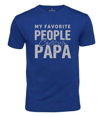 Favorite People Call Me Papa Cotton T-Shirt