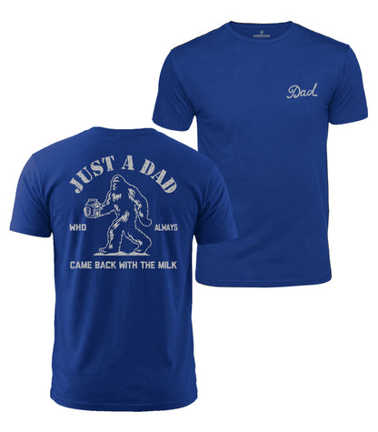 Just A Dad Bigfoot Cotton T-Shirt