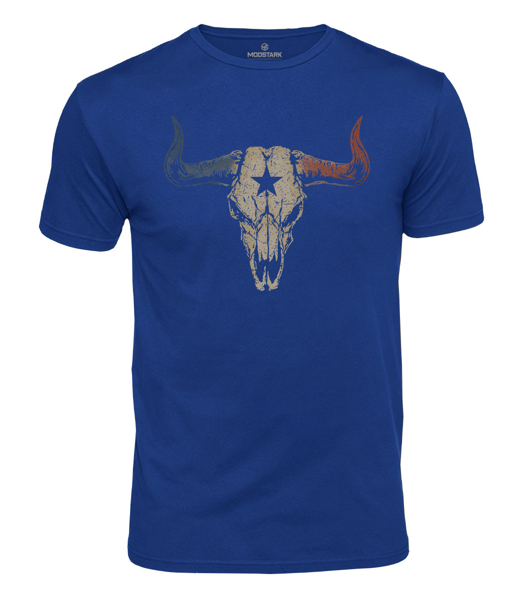 Bull Skull Cotton T-Shirt