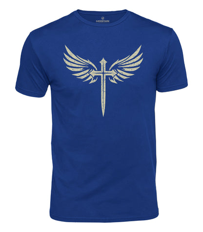 Winged Cross Cotton T-Shirt