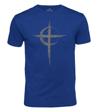 Celtic Moon Cross Cotton T-Shirt