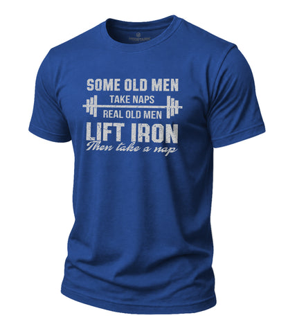 Lift Iron Then Take A Nap Cotton T-Shirt