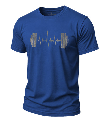 Barbell Heartbeat Cotton T-Shirt