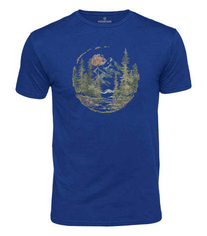 Mountain Forest Landscape Cotton T-Shirt