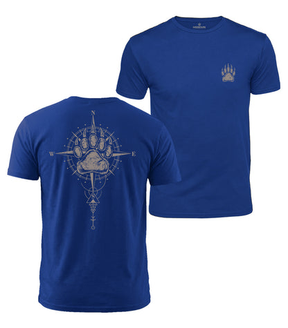 Bear Paw Compass Cotton T-Shirt