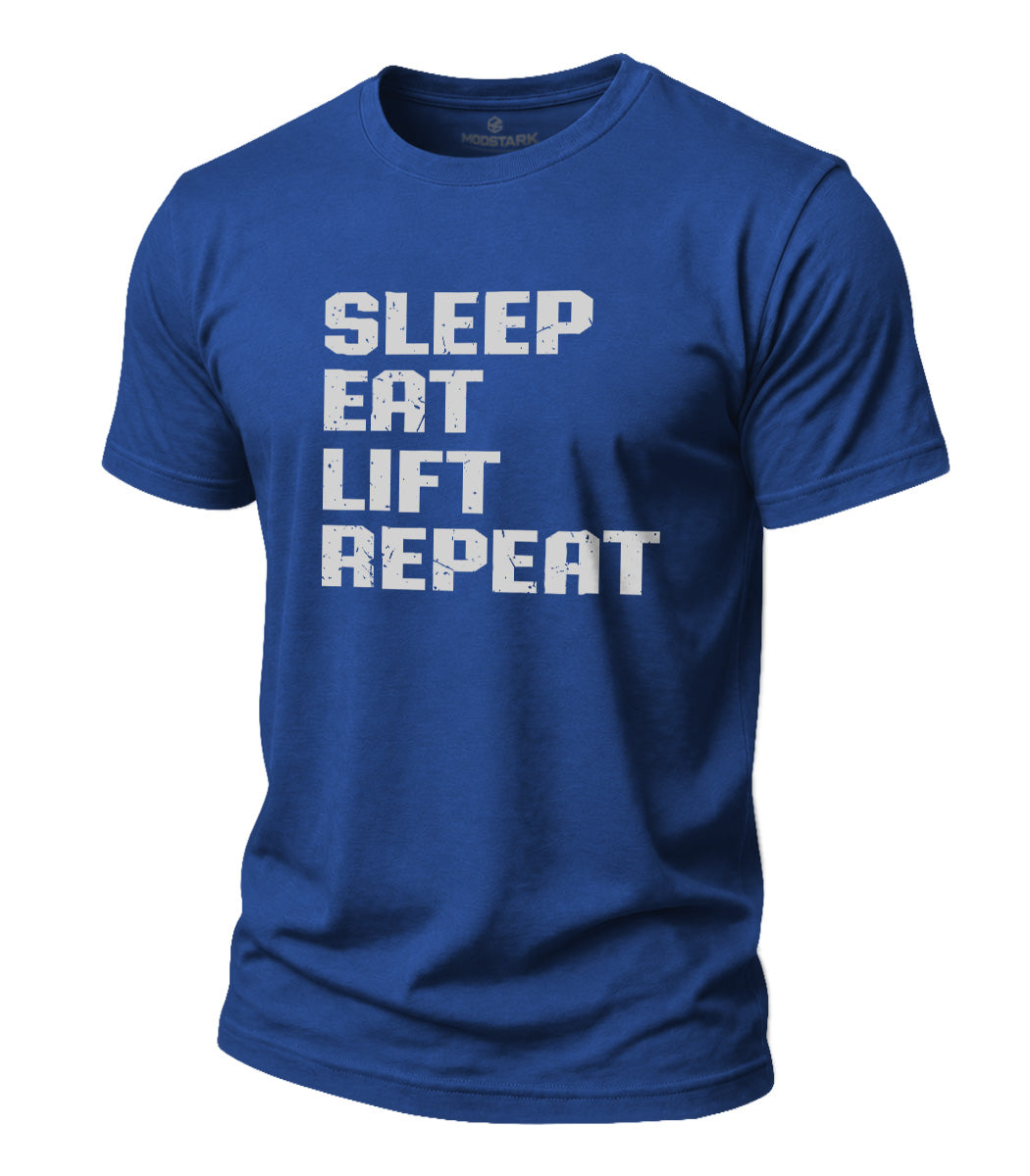 Lift Repeat Cotton T-Shirt
