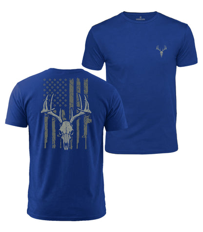 Patriotic Deer Hunter Cotton T-Shirt