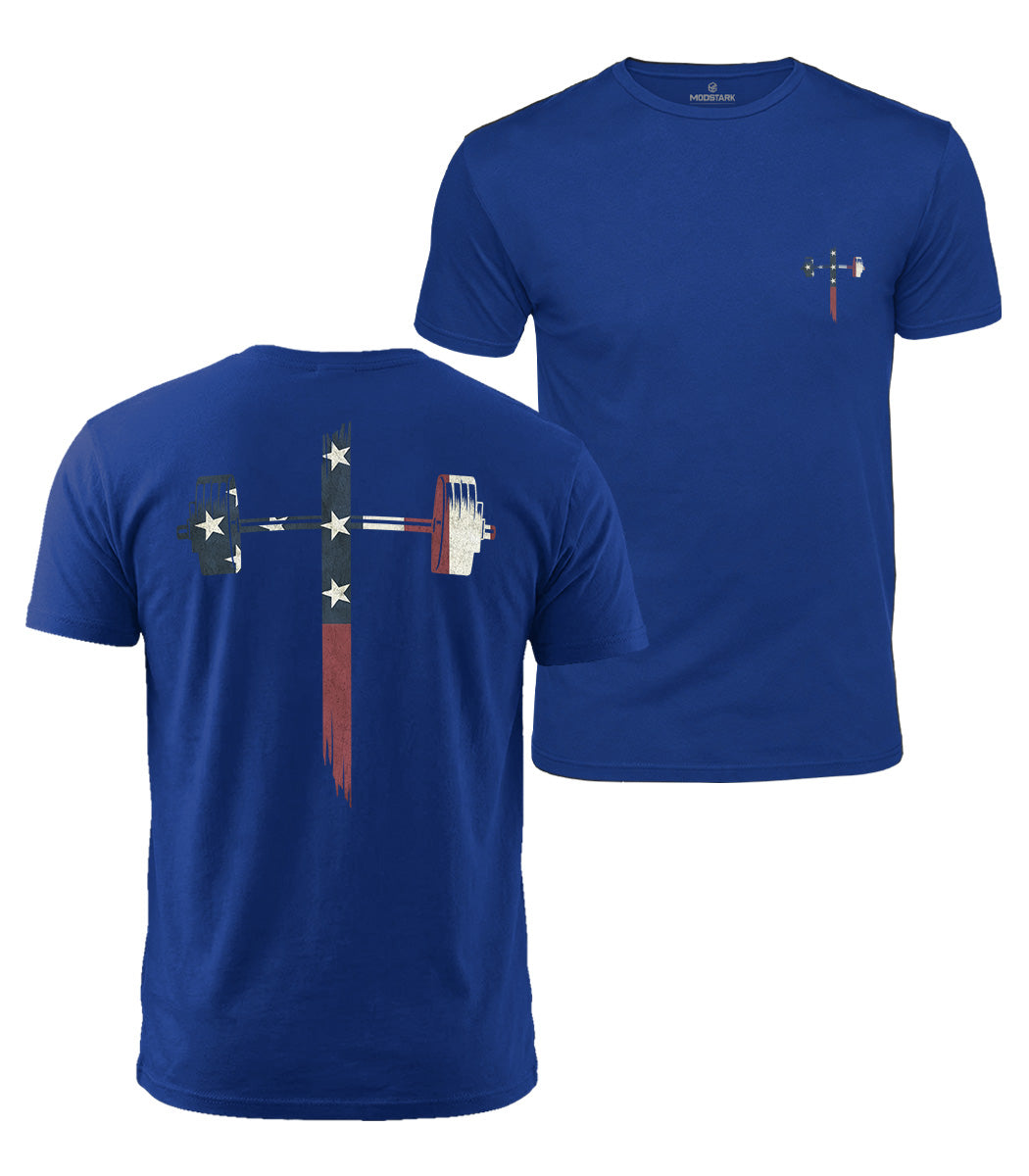 USA Barbell Cross Cotton T-Shirt