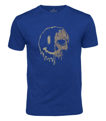 Melting Skull Smile Cotton T-Shirt