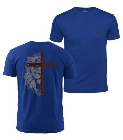 Lion Cross Cotton T-Shirt