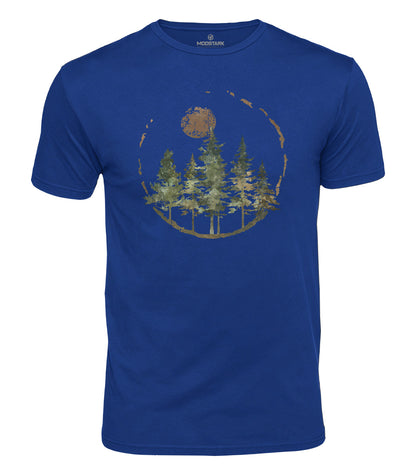 Vintage Pine Forest Cotton T-Shirt