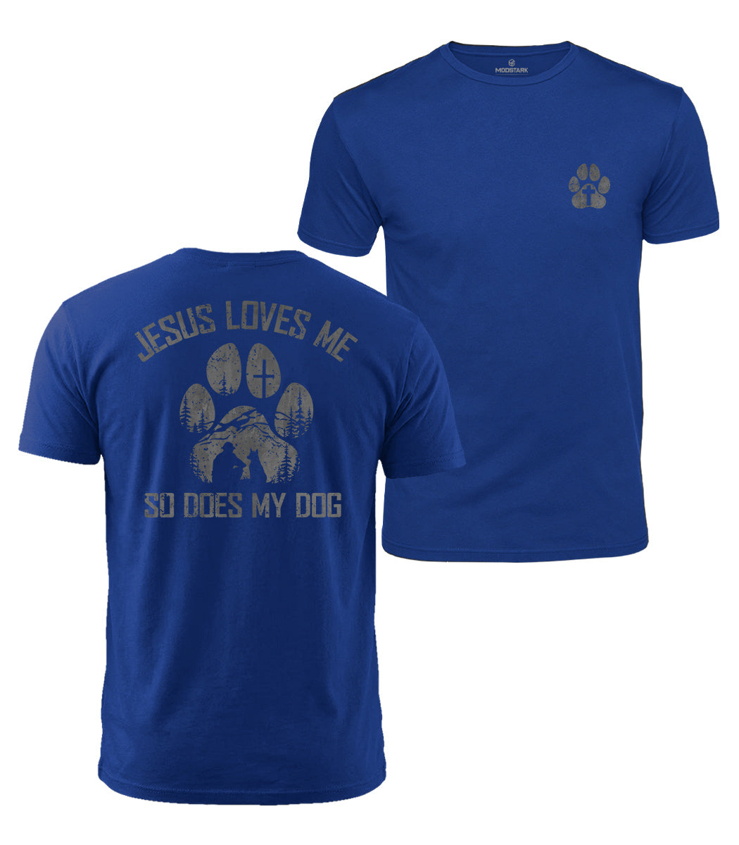 Jesus And My Dog Cotton T-Shirt