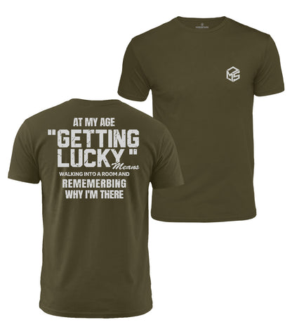 Getting Lucky At My Age Cotton T-Shirt