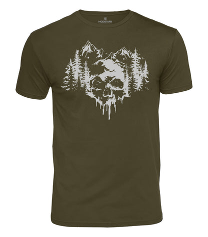 Skull Forest Cotton T-Shirt