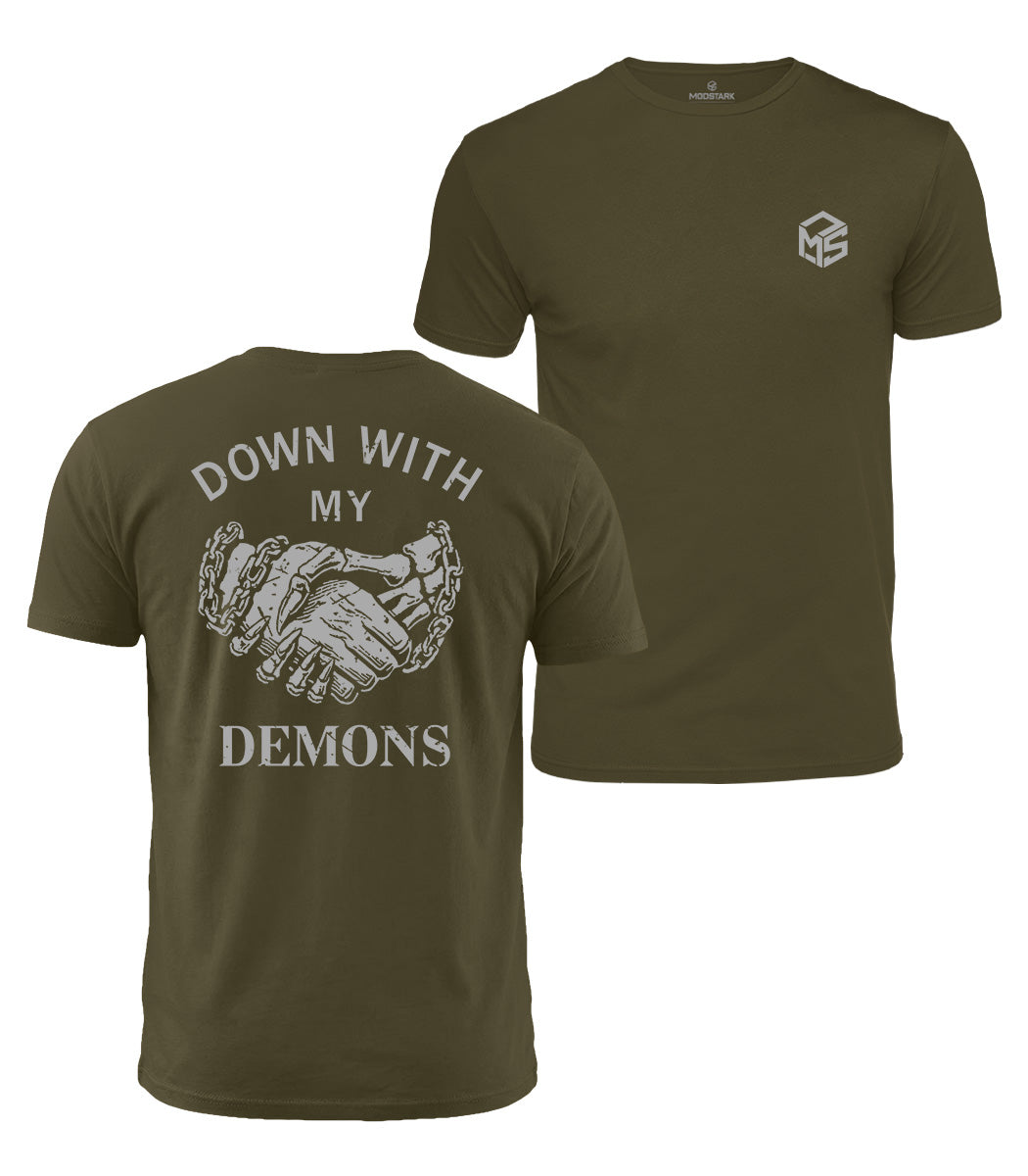 Down With My Demons Cotton T-Shirt