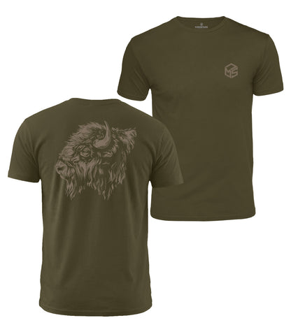 Bison Head Cotton T-Shirt